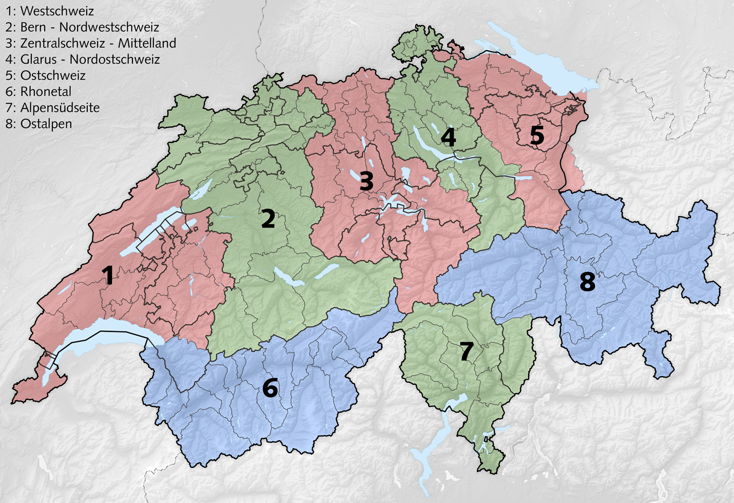 Bird Race Regionen