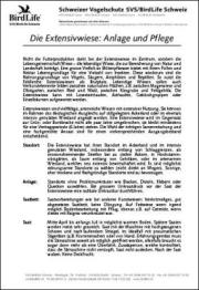 Die Extensivwiese: Anlage und Pflege