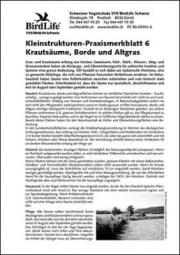 Kleinstrukturen-Praxismerkblatt 6 – Krautsäume, Borde und Altgras